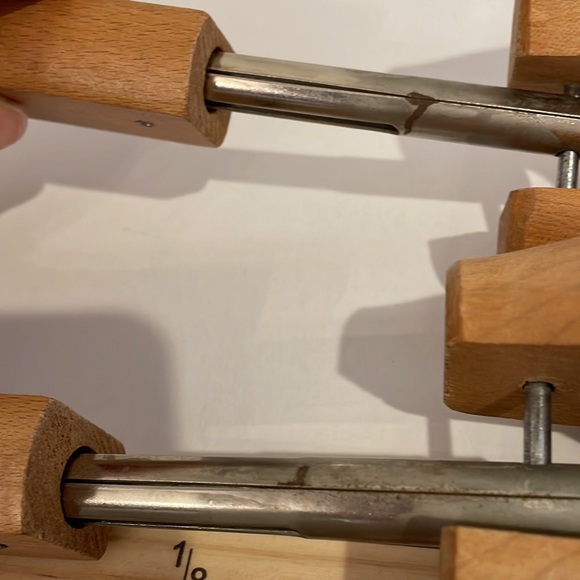 Vintage Wooden Metal Shoe Keepers Rochester Tree Co. Split Toe Stretch - Picture 7 of 7